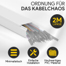 Kabelkanal aus hochwertigem PVC weiß Kabelleiste 2m - 1 Stück - 30x20mm