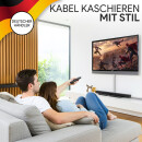 Kabelkanal aus hochwertigem PVC weiß Kabelleiste 2m - 1 Stück - 40x16mm