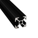 KLAK 20 - Aluprofil 12 Stück 20x20mm 2m System-, Montage-, Konstruktionsprofil Nut 6 schwarz