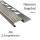 40x Edelstahl Stufenprofil Fliesenleiste Profil Treppen Schiene H10mm gebürstet
