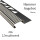 20x Edelstahl Stufenprofil Fliesenleiste Profil Treppen Schiene H10mm glänzend