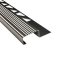 40x Edelstahl Stufenprofil Fliesenleiste Profil Treppen Schiene H12mm glänzend