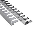 Alu L-Profil biegbar Fliesenschiene Schiene silber matt poliert L270cm 8mm