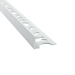 Alu L-Profil Fliesenschiene Fliesenprofil weiss  L270cm 10mm