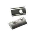 KLAK 30 - Edelstahl Nutenstein mit Federkugel und Steg M5 Nut 8 für Aluprofil 30-er - 1 Stück