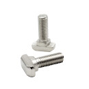 KLAK 40 - Edelstahl Hammerkopfschraube T-Schraube M8 25mm Nut 8 Aluprofil 40-er 10 Stück