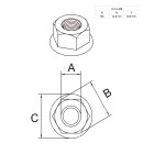 KLAK 40 -Edelstahl Hammerkopfschraube T-Schraube M8 40mm Nut 8 Aluprofil 40-er 1 Stück + Mutter