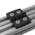 KLAK 40 - Scharnier Standard Nut 8 für 40-er inkl. Verschraubung - 4 Stück