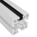 KLAK 30 - 40 - Einfassprofil mit Gummilippe für Alu-Profil Nut 8 - Typ-I - Typ-B - schwarz - 2m