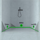 Dusch-, Wand-, Keil-Profil Gefälleprofil begehbare Dusche gebürstet 8mm