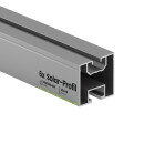6x Alu Solarprofile 40x40 - 2,45m - Nut 8/10 - Typ-S, PV-Profile - Photovoltaik