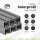 6x Alu Solarprofile 40x40 - 2,45m - Nut 8/10 - Typ-S, PV-Profile - Photovoltaik