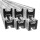 6x Alu Solarprofile 40x40 - 2,45m - Nut 8/10 - Typ-S, PV-Profile - Photovoltaik