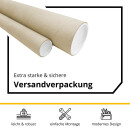 5x A17 LED Profil 2m - Schwarz inkl. Abdeckung, Halter & Endkappen