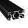 KLAK 30/60 - Aluprofil 30x60mm Nut 8 Aluminium Systemprofil Typ I 100mm-2000mm schwarz