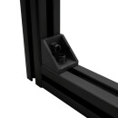 KLAK 30 - Befestigungswinkel ink. Schrauben und Nutensteine Nut 8 für Aluprofil 30-er schwarz