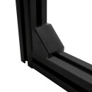 KLAK 30 - Befestigungswinkel ink. Schrauben und Nutensteine Nut 8 für Aluprofil 30-er schwarz