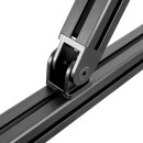 KLAK 40 - Gelenkverbinder Gelenk Winkelverbinder Nut 8 für Aluprofil 40-er schwarz