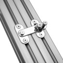 KLAK 40 - Türriegel Schwenkverriegelung Edelstahl Nut 8 für 40-er Profile