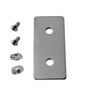 KLAK 30 - Verbinderplatte - I - 60x25mm Aussen Flachverbinder 30x30 Aluprofil