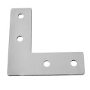 KLAK 40 - Verbinderplatte - L - 110x110mm Aussen L-Schnekel Flachverbinder 40x40 Aluprofil