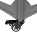 KLAK Schraubgewinde-Lenkrolle mit Bremse Gummirolle Ø50mm Schraubgewinde M8