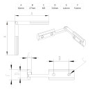 KLAK 20 - Gelenkverbinder Profilverbinder Nut 6 Nutverbinder für Aluprofil 20-er