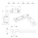 KLAK 20 - Gelenkverbinder Profilverbinder Nut 6 Nutverbinder für Aluprofil 20-er