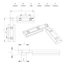 KLAK 45 - Gelenkverbinder Profilverbinder Nut 10 Nutverbinder für Aluprofil 45-er
