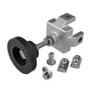 KLAK 40 - Adapter & Fußplatte Aluprofil 40x40 optional mit Stellfuß o. Lenkrolle