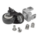 KLAK 40 - Adapter & Fußplatte Aluprofil 40x40 optional mit Stellfuß o. Lenkrolle