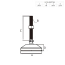 KLAK 40 - Adapter & Fußplatte Aluprofil 40x40 optional mit Stellfuß o. Lenkrolle