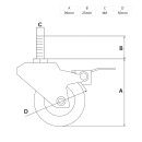 KLAK 40 - Adapter & Fußplatte Aluprofil 40x40 optional mit Stellfuß o. Lenkrolle