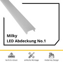 LED Abdeckung No.1 - A17-, A25-, C01-, C02- und F01-Serie - LED-Aluprofil
