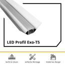 LED Trockenbau-Eckprofil Innen Silber – für LED-Strips bis 16mm