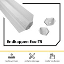 LED Trockenbau-Eckprofil Innen Silber – für LED-Strips bis 16mm