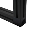 KLAK 40 - 2-Wege Würfelverbinder Eck-Verbinder für Aluprofil 40x40 schwarz