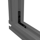 KLAK 45 - Innenwinkel Aussenwinkel M8 Nut 10 für Aluprofil 45-er schwarz