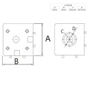 KLAK 30 - 3-Wege Würfelverbinder Eck-Verbinder Aluprofil 30x30 schwarz