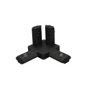 KLAK 20 - 3-Weg Verbinder Eckverbinder Nut 6 für Aluprofil 20x20 schwarz