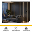 Slim-Line LED-Aluprofil U-Profil 2,7m Schwarz Abdeckung Schwarz oder Opal