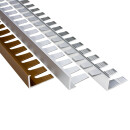 Alu L-Profil biegbar Fliesenschiene Schiene silber gold matt poliert L270cm 10mm