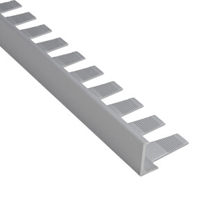 Alu L-Profil biegbar Fliesenschiene Schiene silber L270cm 10mm matt