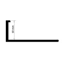 Alu L-Profil biegbar Fliesenschiene Schiene silber L270cm 10mm matt