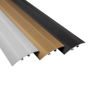 Alu Profil Übergangsschiene Übergangsprofil Laminat silber gold schwarz matt L90cm 40mm
