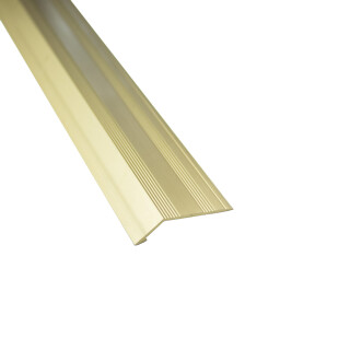 Alu Profil Übergangsschiene Übergangsprofil Laminat matt L90cm 10mm gold