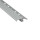 Alu Stufenprofil Fliesenschiene Profil Treppe Schiene L300cm H10mm silber