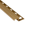 Alu Stufenprofil Fliesenschiene Profil Treppe Schiene L300cm H10mm gold