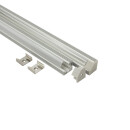 A19 LED Aluprofil Silber Eckprofil 90° 2x Halter metall
