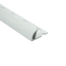 PVC Viertelkreis Fliesenschiene Fliesenprofil Kunststoff Schiene weiß L250cm 12,5mm Profil